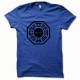 Tee shirt Dharma noir/bleu royal