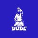 Tee shirt The Big Lebowski Dude blanc/bleu royal