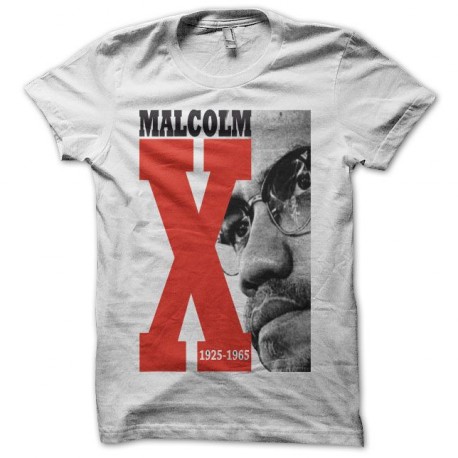 Tee shirt Malcolm X collector blanc