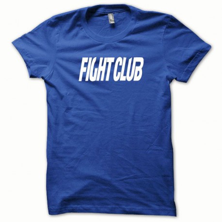 Tee shirt Fight Club blanc/bleu royal