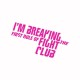 Tee shirt Fight Club Pink / White