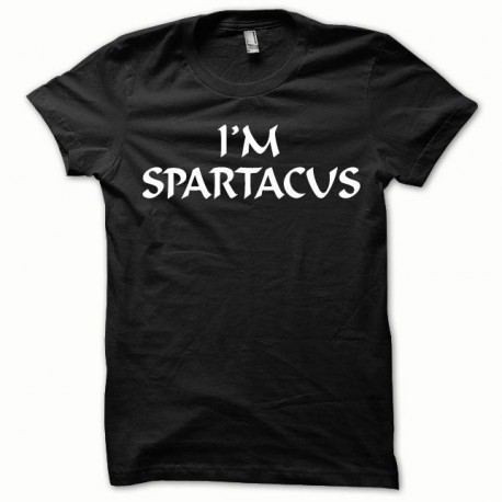 Tee shirt Spartacus blanc/noir