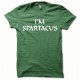 Tee shirt Spartacus white / green bottle