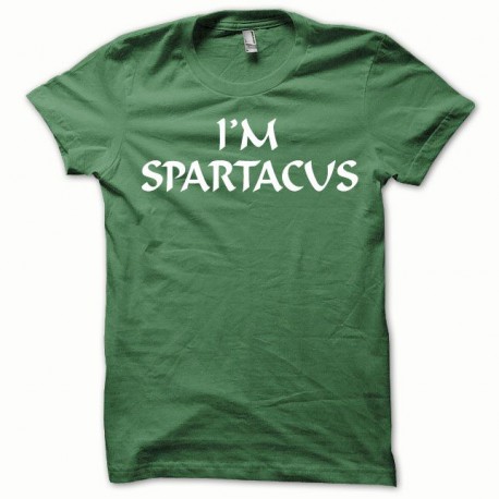 Tee shirt Spartacus blanc/vert bouteille