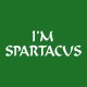 Tee shirt Spartacus blanc/vert bouteille