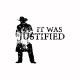 Justified t-shirt black / white