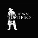 Justified t-shirt white / black