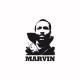 Tee shirt Marvin Gay noir/blanc