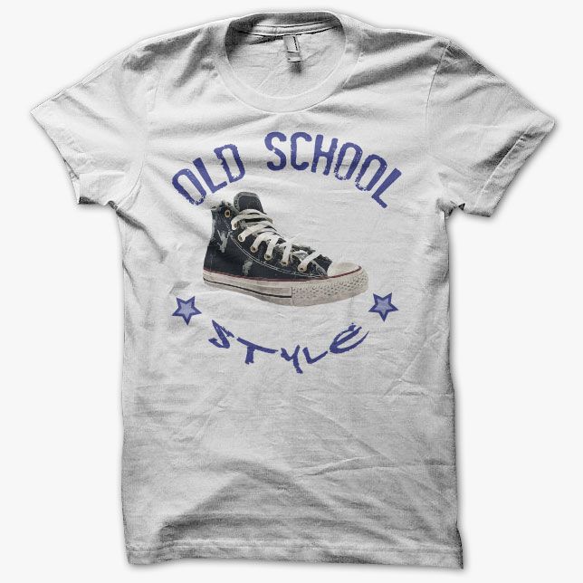 t shirt converse bleu
