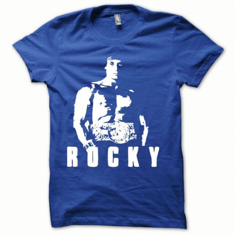 Tee shirt Rocky blanc/bleu royal