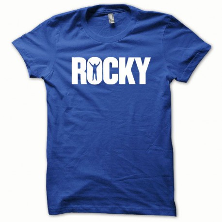 Tee shirt Rocky blanc/bleu royal