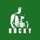 Rocky camisa blanca / verde botella