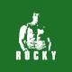 Tee shirt Rocky blanc/vert bouteille