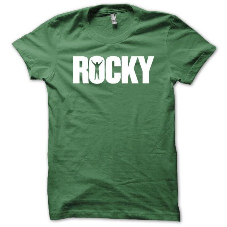 Rocky camisa blanca / verde botella