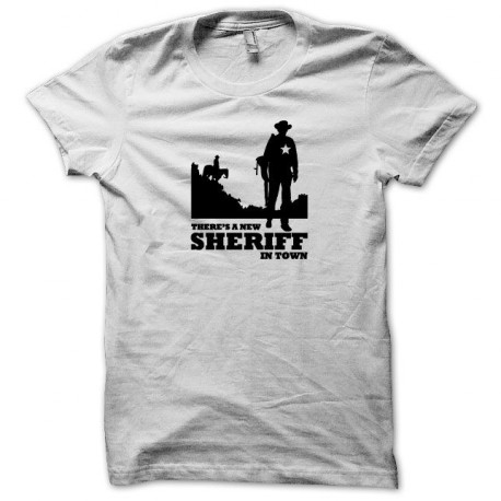 Sheriff camisa de color negro / blanco
