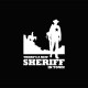 Tee shirt Sheriff blanc/noir