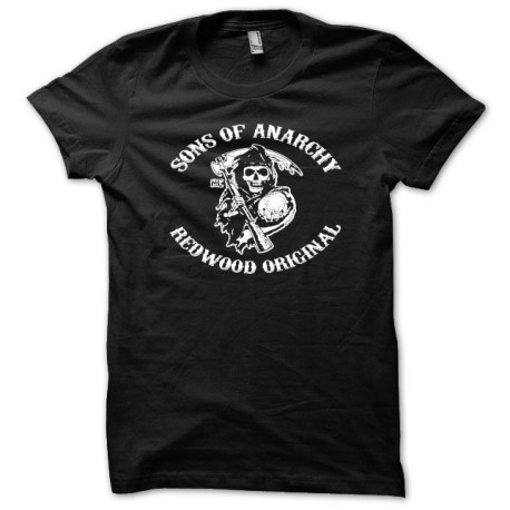 Camisa Sons Of Anarchy blanco / negro