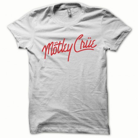 Tee shirt Mötley Crüe rouge/blanc