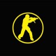 Tee shirt Counter Strike jaune/noir