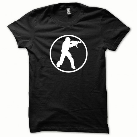 Tee shirt Counter Strike blanc/noir