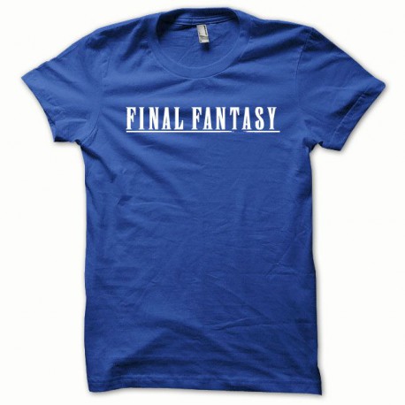 Tee shirt Final Fantasy blanc/bleu royal