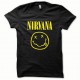 Tee shirt Nirvana jaune/noir