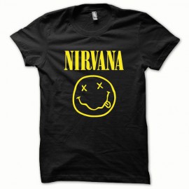 Tee shirt Nirvana jaune/noir
