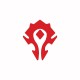 Tee shirt WoW the horde red / white