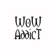 Tee shirt WoW Addict noir/blanc