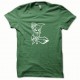 Tee shirt Link blanc/vert bouteille