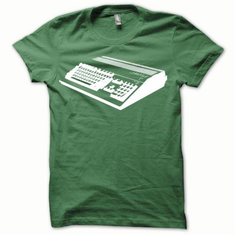 Tee shirt Amiga blanc/vert bouteille