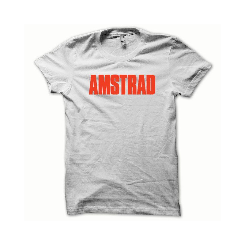 T-shirt Amstrad red on white