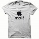 Black t-shirt Apple me / white