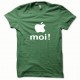 Apple white shirt Me / bottle green