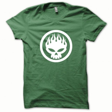 Tee shirt Offspring blanc/vert bouteille