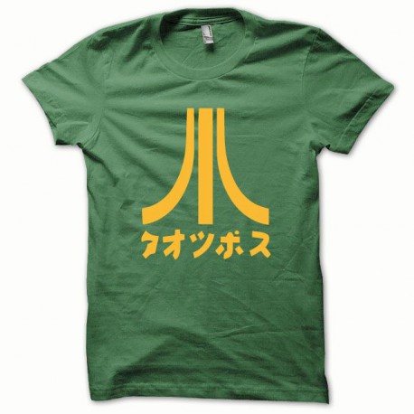 Tee shirt Atari Japon orange/vert bouteille