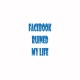 Tee shirt Parodie Facebook Ruined my Life bleu/blanc