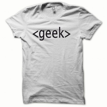 Tee shirt GEEK noir/blanc