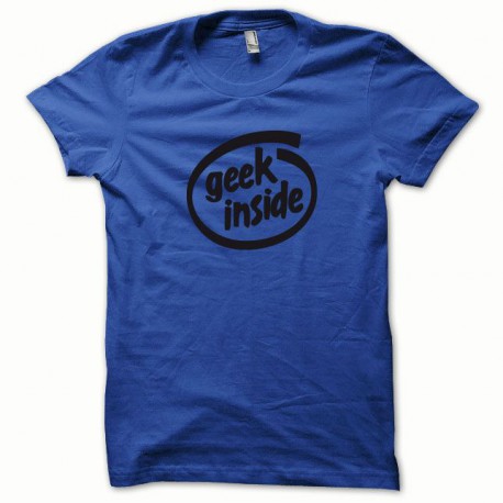 Shirt GEEK Inside black / royal