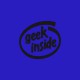 Tee shirt GEEK Inside noir/bleu royal