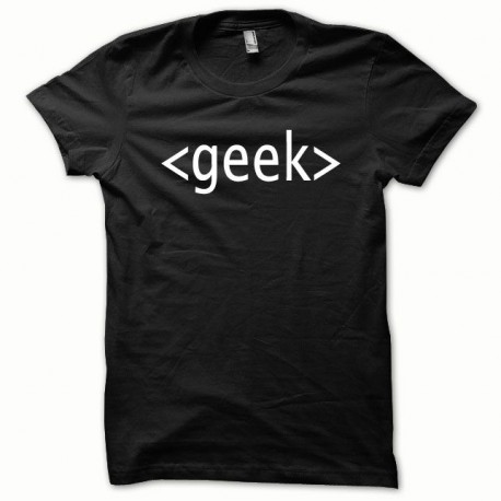 GEEK T-shirt white / black
