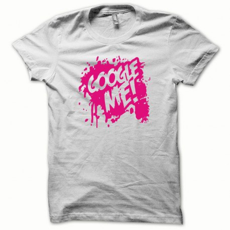 Tee shirt Google Me rose/blanc