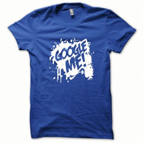 Tee shirt Google Me blanc/bleu royal