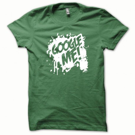 Tee shirt Google Me blanc/vert bouteille