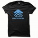Tee shirt Space Invaders bleu/noir