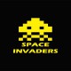 Tee shirt Space Invaders jaune/noir