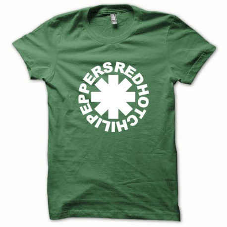Tee shirt Red Hot Chili Peppers blanc/vert bouteille