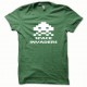 Shirt Space Invaders white / green bottle