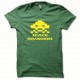 Tee shirt Space Invaders jaune/vert bouteille