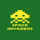 Space Invaders T-Shirt yellow / green bottle